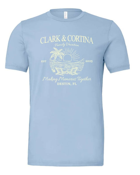 Clark & Cortina Vacation Shirts
