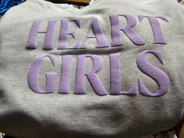 Custom mixed puff ink on sweatshirts for Heart Church in Milford, Ohio
