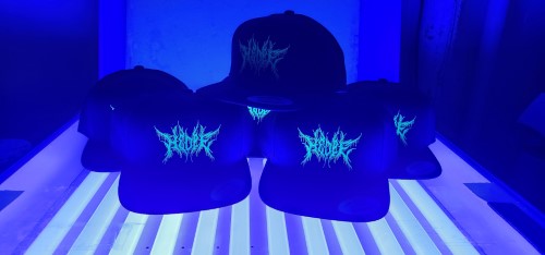 Embroidered hats for metal/reggae band Hed PE