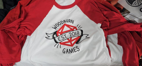 2 Color baseball tees for Woodburn Games