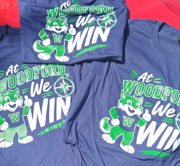 2 color screenprint for Woodford Academy in Kennedy Heights