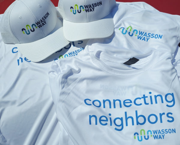 Embroidered hats and sublimated tees for Wasson Way multi-use path in Cincinnati