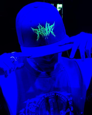 Embroidered Hed PE hat worn by Nathan Javier - guitarist for Hed PE