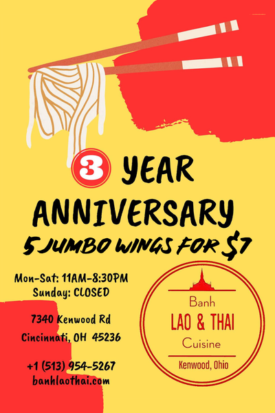 Banh Lao 3 Year Signs