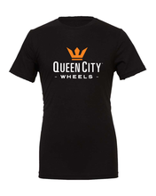 Load image into Gallery viewer, Queen City Wheel Vertical Logo T-Shirt
