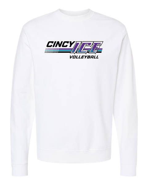 Cincy Ice Midweight Crewneck Sweatshirt - NAME ON BACK