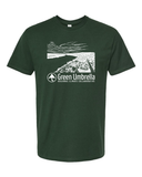 Green Umbrella Landscape Printed Tee