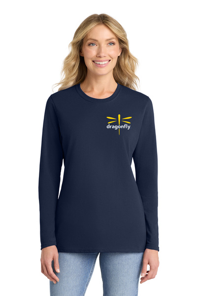 The Dragonfly Foundation - Port & Co™ Women's Long Sleeve Core Cotton Tee