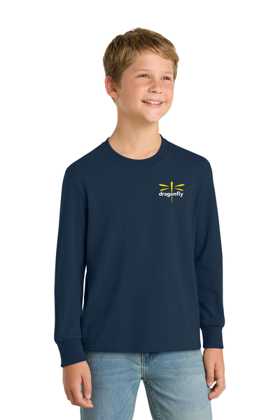 The Dragonfly Foundation - Port & Co™ Youth Long Sleeve Core Cotton Tee