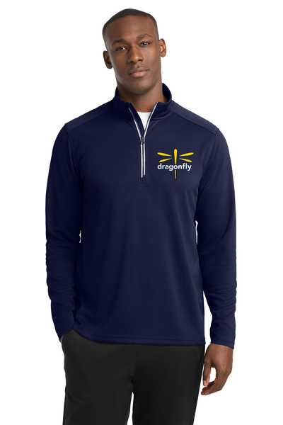 The Dragonfly Foundation - Men's Sport-Tek® Sport-Wick® Textured 1/4-Zip Pullover