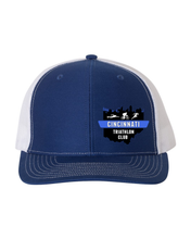 Load image into Gallery viewer, Cincinnati Triathlon Club Printed Offset Trucker Hat
