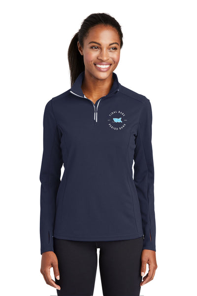 Tidal Babe Period Bank Ladies Quarter Zip Pullover
