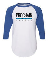Prochain Racing 3/4 sleeve Raglan two-tone t-shirt - blue