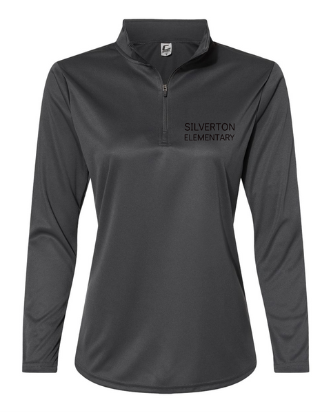 Silverton Elementary Embroidered Women's Quarter-Zip Lightweight Pullover