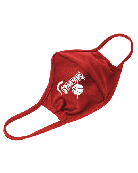 Spartans Basketball Mask - Red