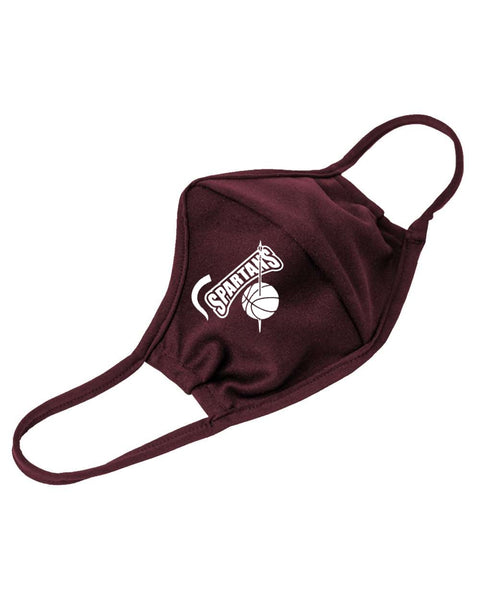 Spartans Basketball Mask - Maroon
