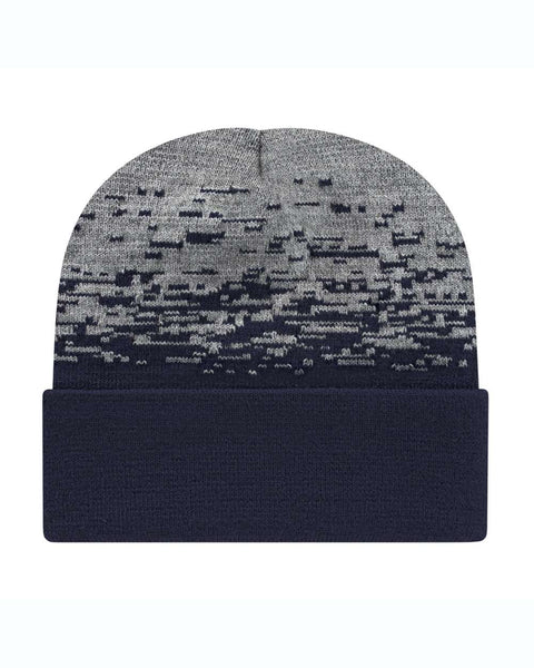 Embroidered Jacquard Patterned Knit Beanie