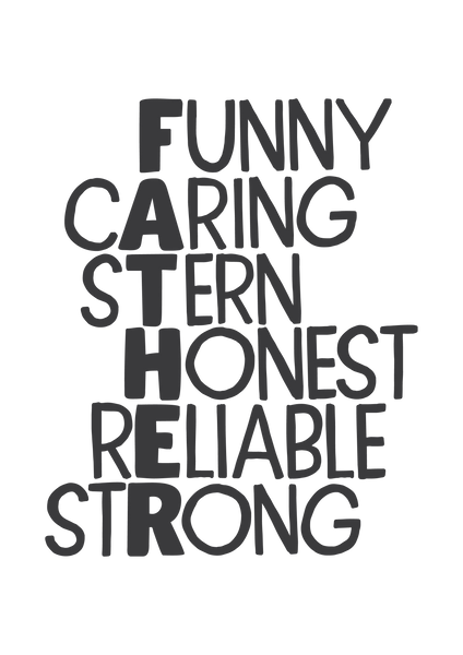 Father word art
