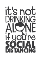 It's not drinking alone if you're social distancing