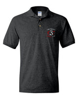 Cincinnati Cycle Club short sleeve embroidered polo -  Dark Heather