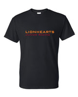 Youth Size - Lionhearts Junior Racing short sleeve t-shirt - black