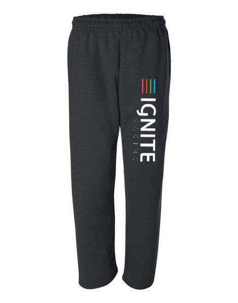 Youth Size - Ignite Racing sweatpants - black
