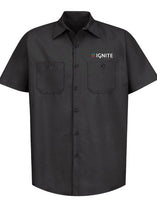Ignite Racing Mechanic Button up - black