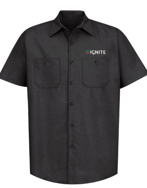 Ignite Racing Mechanic Button up - black