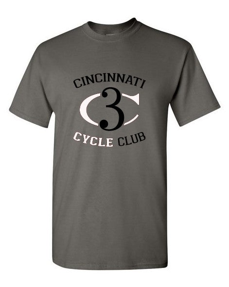Cincinnati Cycle Club short sleeve t-shirt - charcoal