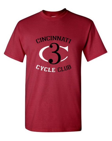 Cincinnati Cycle Club short sleeve t-shirt - cardinal