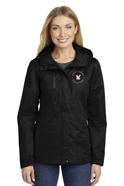 Sweet Cheeks Diaper Bank Ladies All Weather Jacket
