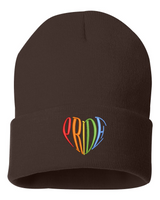 LGBTQ+ Pride Heart Beanie