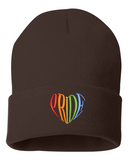 LGBTQ+ Pride Heart Beanie