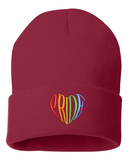 LGBTQ+ Pride Heart Beanie