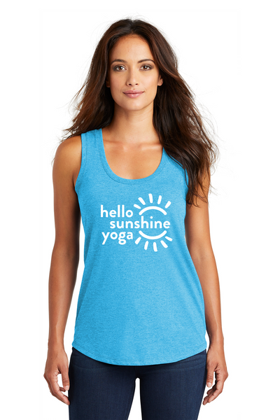 Hello Sunshine Yogo Racerback Tanks