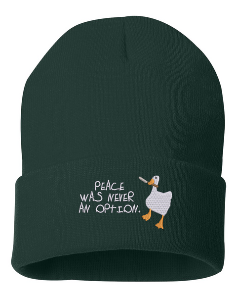 Peace Was Never An Option Beanie