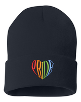 LGBTQ+ Pride Heart Beanie