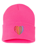LGBTQ+ Pride Heart Beanie