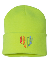 LGBTQ+ Pride Heart Beanie