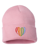 LGBTQ+ Pride Heart Beanie
