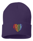 LGBTQ+ Pride Heart Beanie