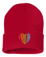 LGBTQ+ Pride Heart Beanie